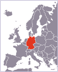carte du Allemagne