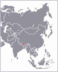 carte du Bhoutan