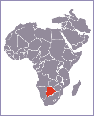 carte du Botswana