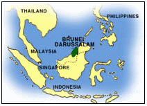 carte du Brunei