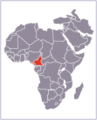 carte du Cameroun