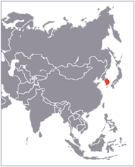 carte du Corée du sud