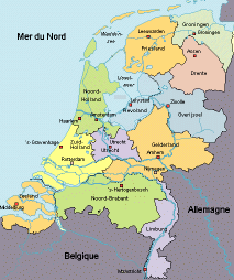 carte du Pays-bas