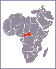 carte du République centre africaine