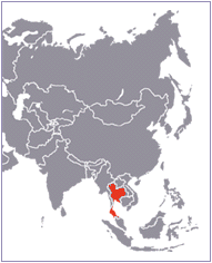 carte du Thaïlande