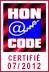Ce site respecte les principes de la charte HONcode de HON, cliquez pour vérifiez