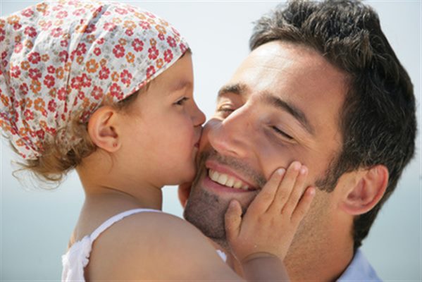 Petite fille et son papa