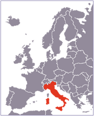 carte du Italie