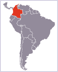carte du Colombie