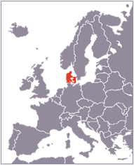 carte du Danemark