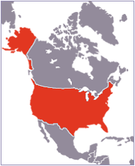 carte du Etats unis