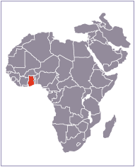 carte du Ghana