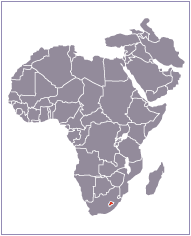 carte du Lésotho