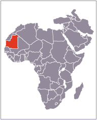 carte du Mauritanie