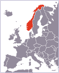 carte du Norvège