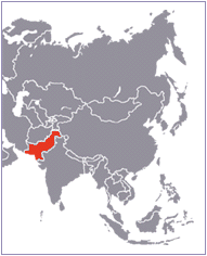 carte du Pakistan