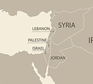carte du Palestine