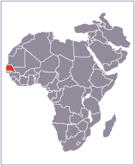 carte du Sénégal