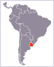 carte du Uruguay